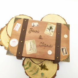 CAJA MALETA VINTAGE PERSONALIZADA