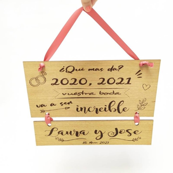 CARTEL PERSONALIZADO BODAS 2020-2021