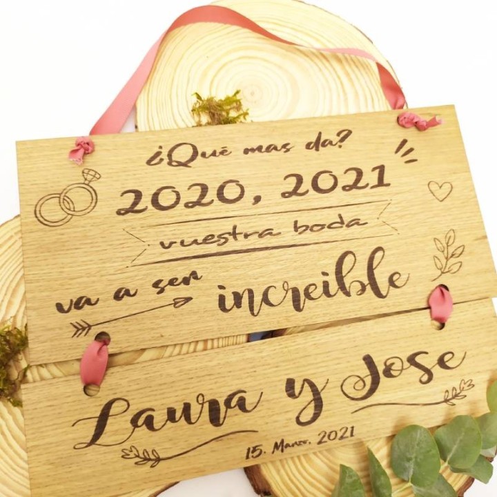 CARTEL PERSONALIZADO BODAS 2020-2021