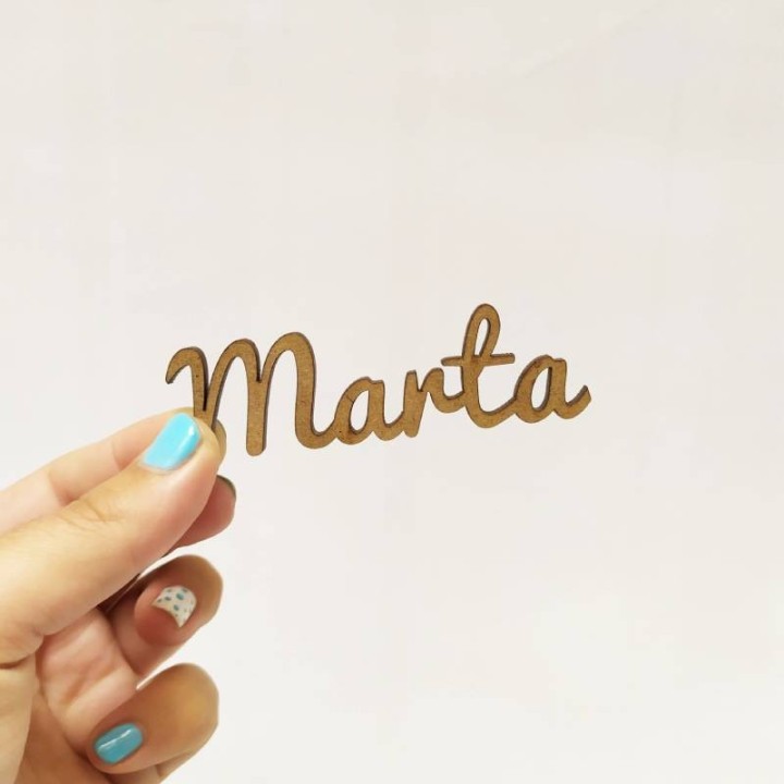 MINI NOMBRES DE MADERA
