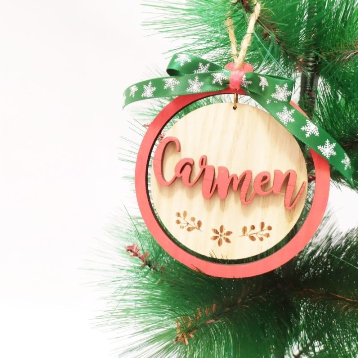 ADORNO NAVIDEÑO DE MADERA