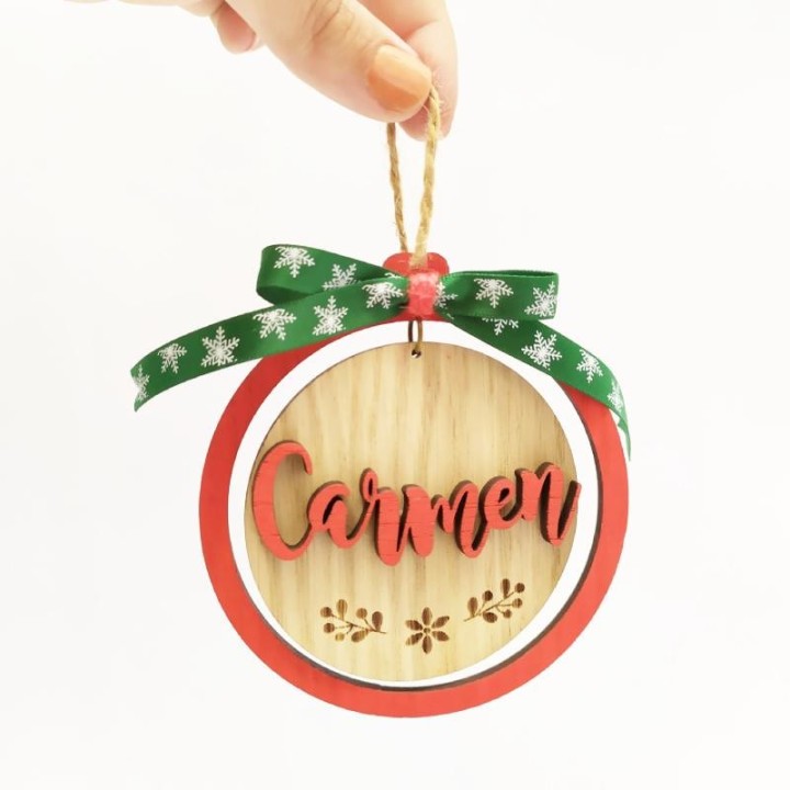 ADORNO NAVIDEÑO DE MADERA