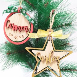 ADORNO NAVIDEÑO DE MADERA
