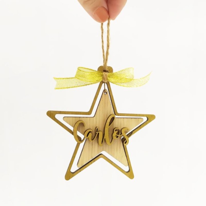 ADORNO NAVIDEÑO DE MADERA