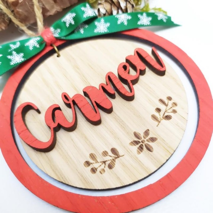 ADORNO NAVIDEÑO DE MADERA