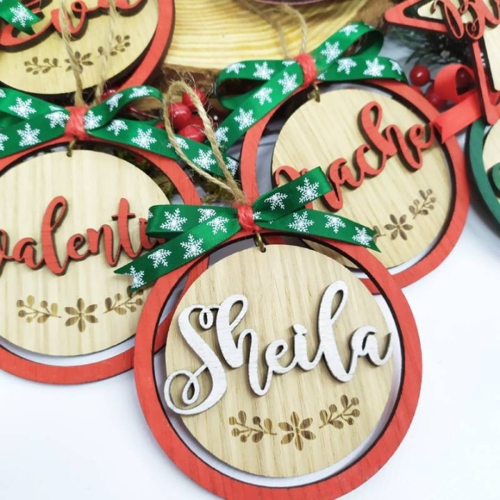ADORNO NAVIDEÑO DE MADERA