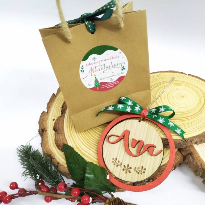 ADORNO NAVIDEÑO DE MADERA