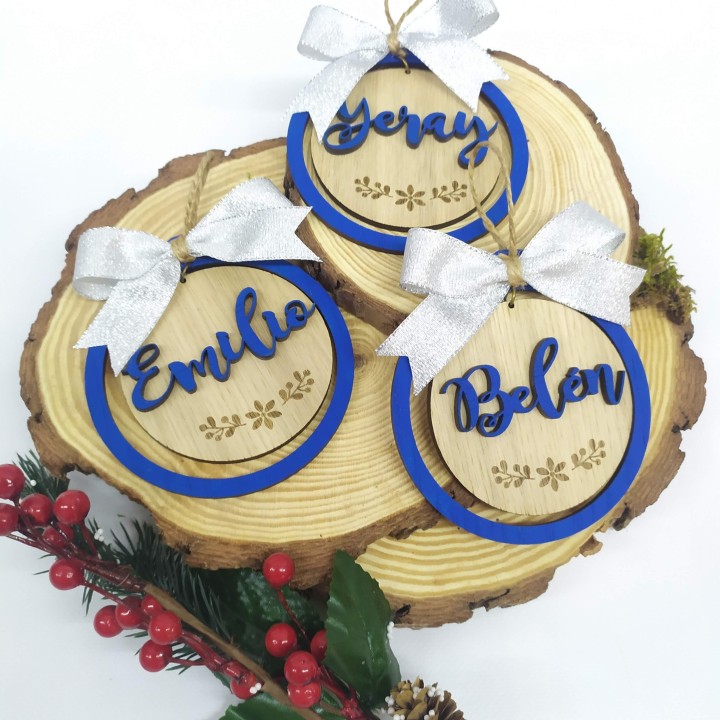 ADORNO NAVIDEÑO DE MADERA