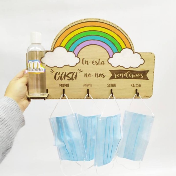 PERCHERO PARA MASCARILLAS PERSONALIZADO