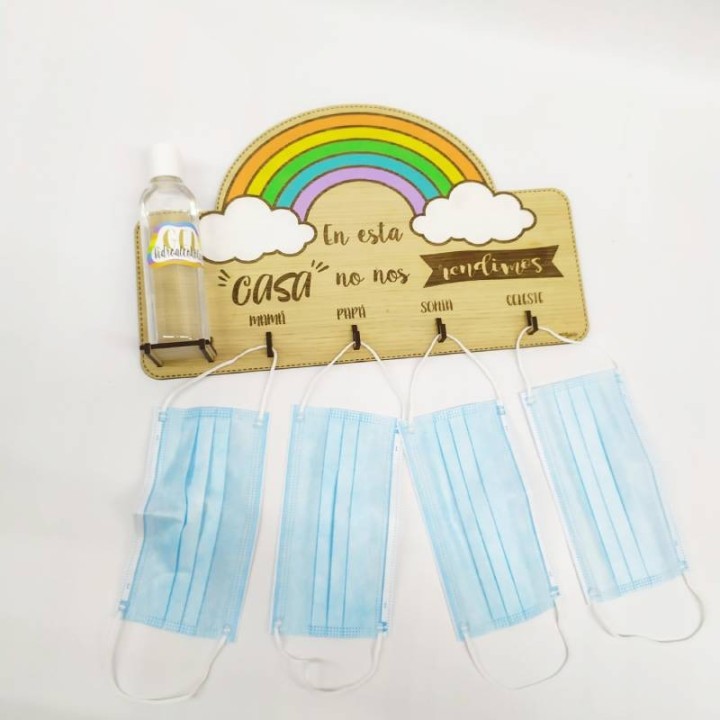PERCHERO PARA MASCARILLAS PERSONALIZADO