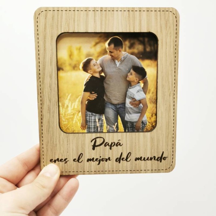 MARCO DE FOTO TIPO POLAROID DÍA DEL PADRE