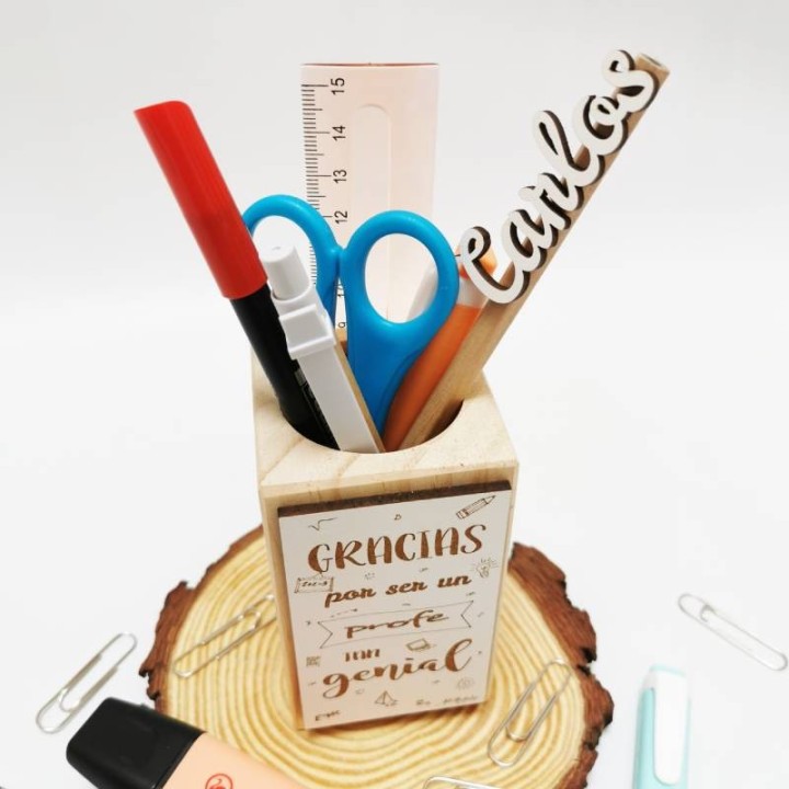 PORTALAPICEROS DE MADERA PERSONALIZADO