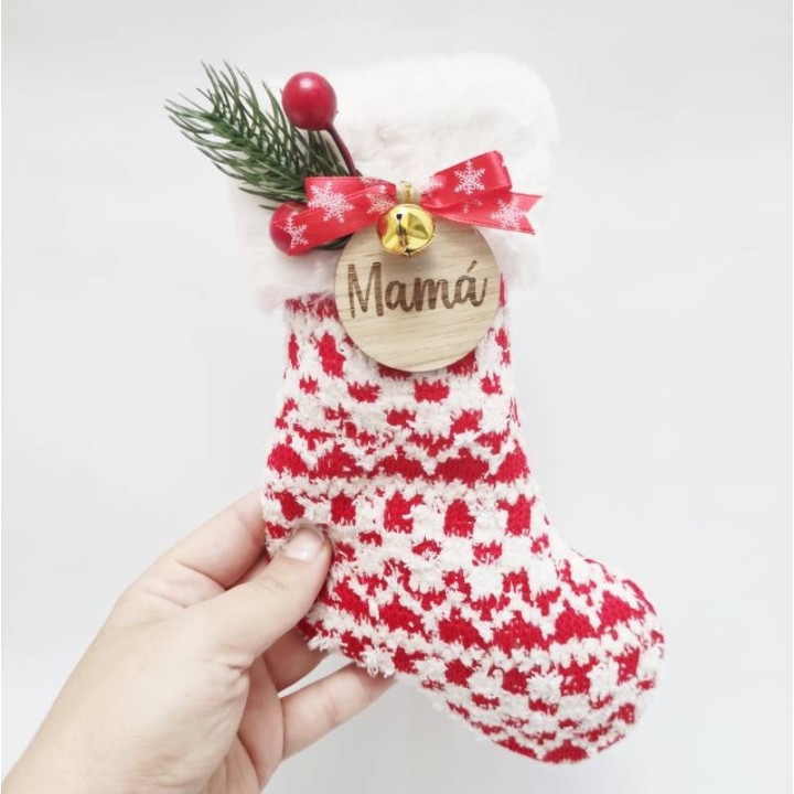 CALCETIN NAVIDEÑO PERSONALIZADO