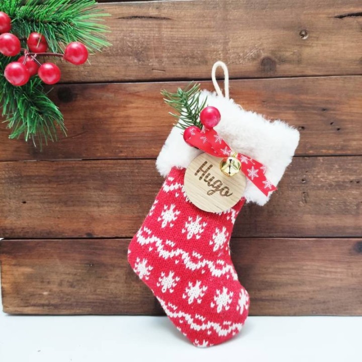 CALCETIN NAVIDEÑO PERSONALIZADO