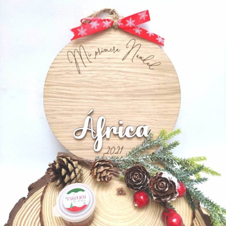 ADORNO HUELLA PRIMERA NAVIDAD