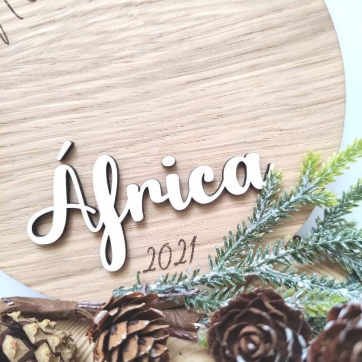 ADORNO HUELLA PRIMERA NAVIDAD