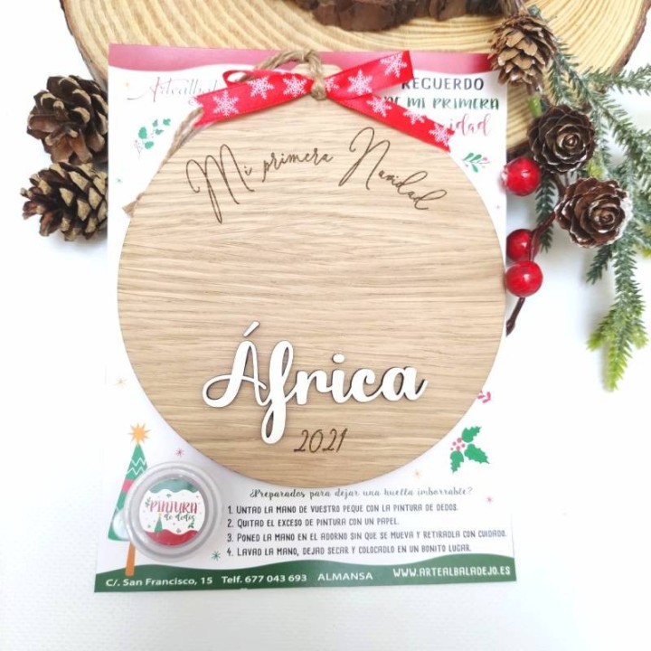 ADORNO HUELLA PRIMERA NAVIDAD