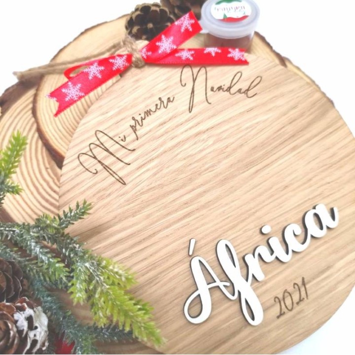 ADORNO HUELLA PRIMERA NAVIDAD