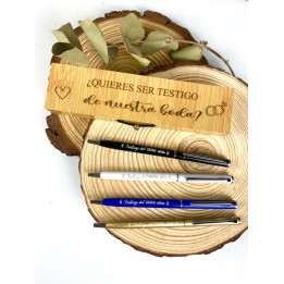 BOLIGRAFO CON ESTUCHE PARA TESTIGOS