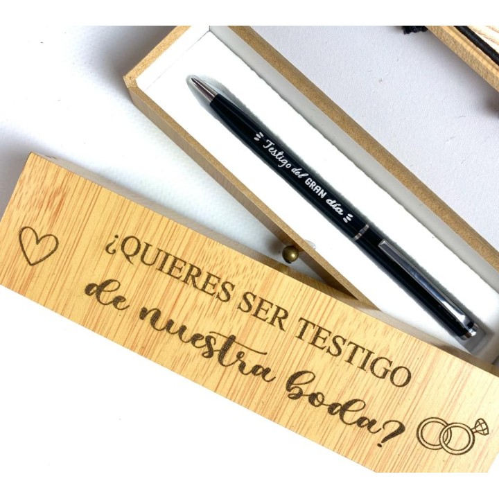 BOLIGRAFO CON ESTUCHE PARA TESTIGOS