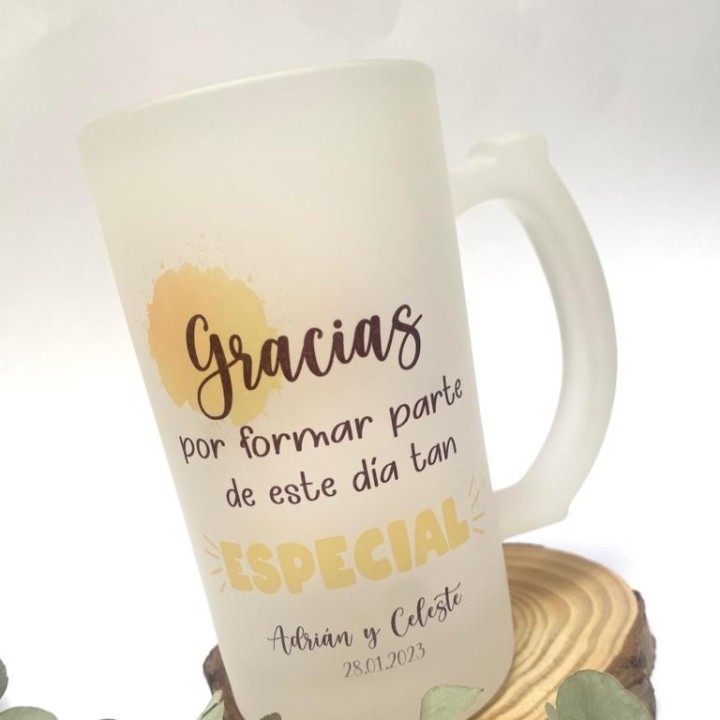 JARRA DE CERVEZA PERSONALIZADA
