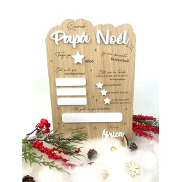 Pizarra personalizada navideña
