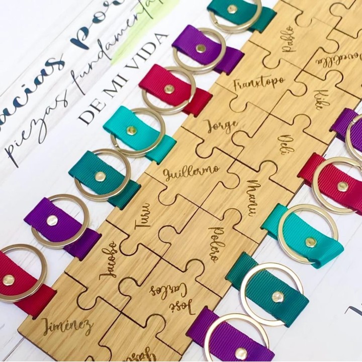 CONJUNTO LLAVEROS PUZZLE