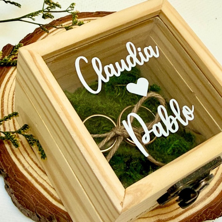 CAJA CON CRISTAL PORTAALIANZAS